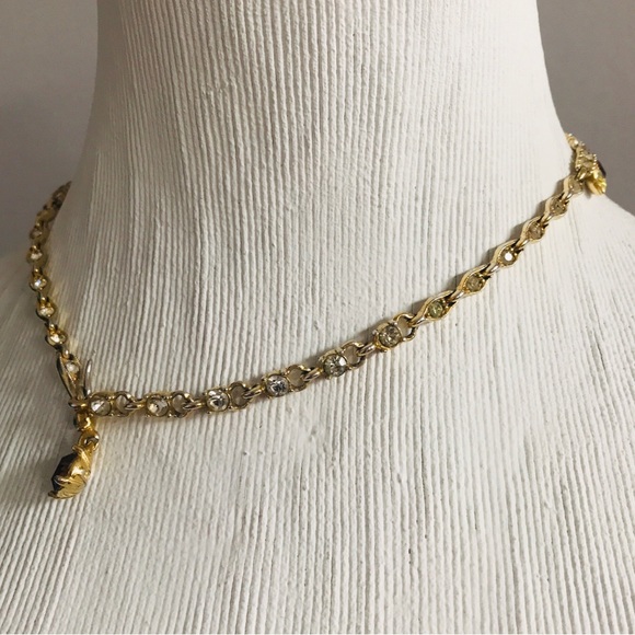 “Vintage Signed Bogoff”Couture Crystals Parure Necklace - Picture 6 of 7